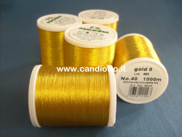 S810 Filo Madeira -FS-ALTA QUALITA   oro gold 8 1000 mt