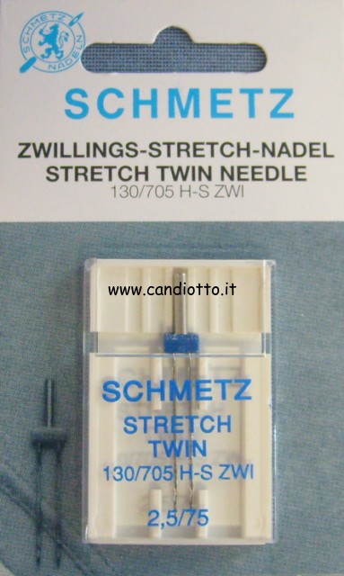 Ago 130/705 doppio 2.5mm stretch maglia 75