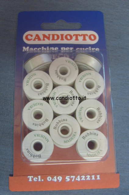 Bobbins Madeira 20 spoline bianche per ricamo